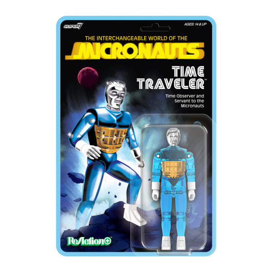 Micronauts ReAction+ Wave 3  Time Traveler (Translucent Blue)