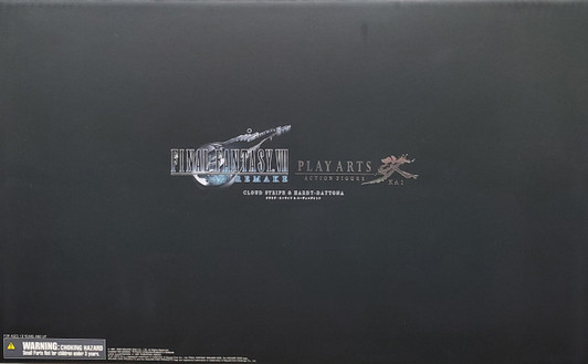 Final Fantasy VII Remake Play Arts Kai Cloud Strife & Hardy Daytona Figure Set (OPEN PACKAGE)