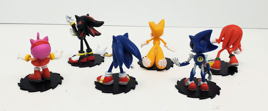 Jazwares Sonic The Hedgehog 6 Pack Mini Figure Modern Collector's Set  (no package)