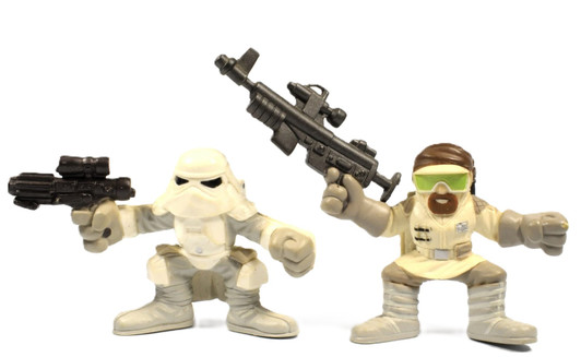 Hasbro Star Wars Galactic Heroes Snowtrooper & Hoth Rebel Trooper (no package)