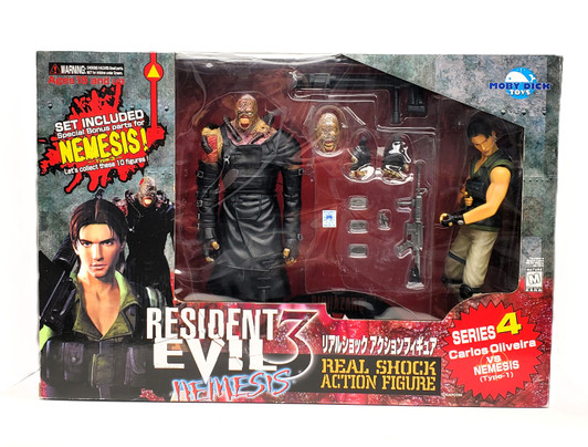 Toycom (2001) Resident Evil 3 Nemesis Series 4 Carlos Oliveira vs NEMESIS (Type-1)