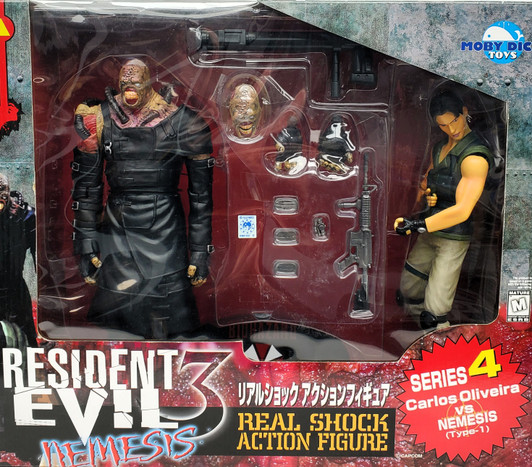 Toycom (2001) Resident Evil 3 Nemesis Series 4 Carlos Oliveira vs NEMESIS (Type-1)