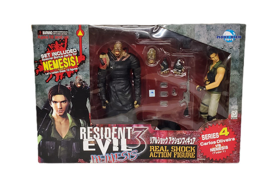 Toycom (2001) Resident Evil 3 Nemesis Series 4 Carlos Oliveira vs NEMESIS (Type-1)
