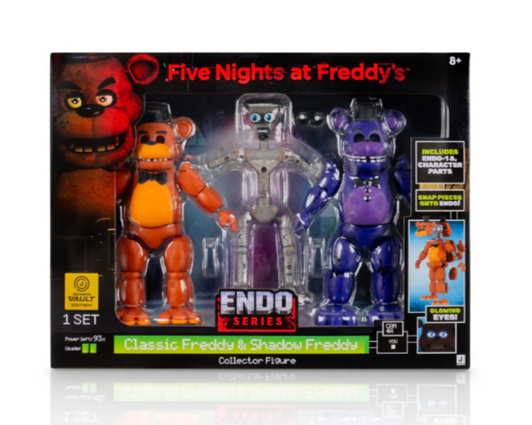 Jazwares Vault Five Nights at Freddy’s Endo-01 Classic & Shadow Freddy action figure set