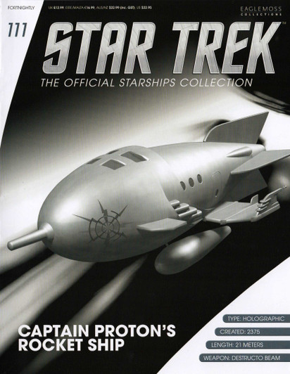 Eaglemoss Star Trek The Official Starship Collection Captain Proton's Rocket Ship (no package)