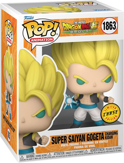 Funko Pop! Animation: Dragon Ball Super Saiyan Gogeta Charting Kidan Chase #1863