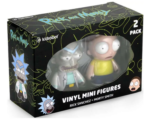 Rick & Morty Rick Sanchez & Morty Smith 3-Inch Vinyl Figure 2-Pack