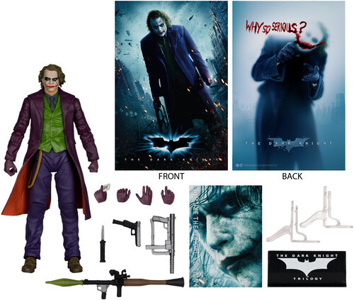 McFarlane DC Multiverse The Dark Knight 7" The Joker Action Figure (Deluxe Theatrical Edition)