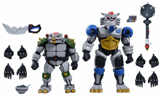 NECA TMNT (1987 Cartoon) - 7" Scale Action Figure - Robo Tokka and Rahzar 2-Pack