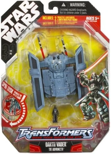 Hasbro Star Wars X Transformers  Darth Vader/TIE Advanced