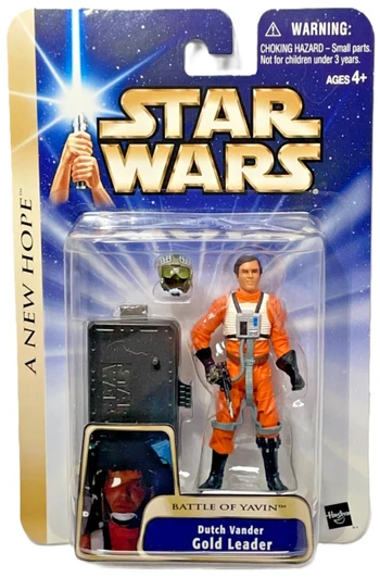 Star Wars Saga Collection Dutch Vander Gold Leader Battle of Yavin action figure