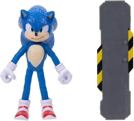 Jakks 2022 Sonic the Hedgehog 2 Sonic With Snow Rider Action Figure