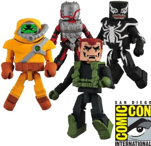 Minimates Marvel 2009 SDCC Exclusive Thunderbolts Set Norman Osborn, Venom, Penance, Radioactive Man