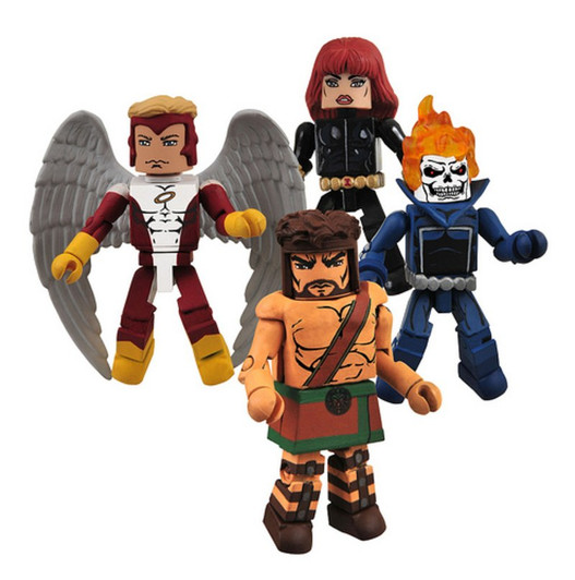 Minimates Marvel The Champions Set Angel Ghost Rider Black Widow Hercules