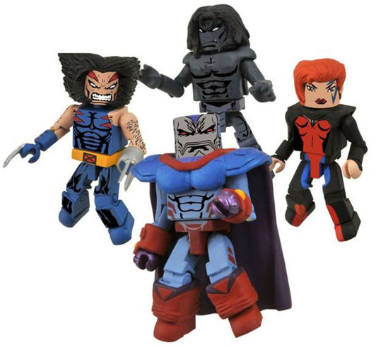 Minimates Marvel Age Of Apocalypse Set Wolverine  Jean Grey Apocalypse Dark Beast
