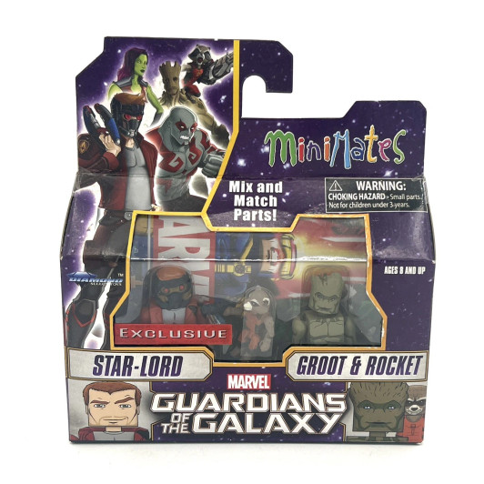 Minimates Marvel Star-Lord & Groot & Rocket 3PK