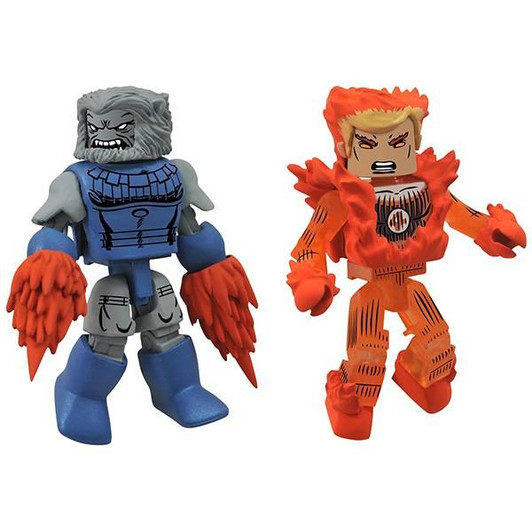 Minimates Marvel "Flame On" Human Torch & Blastaar 2PK
