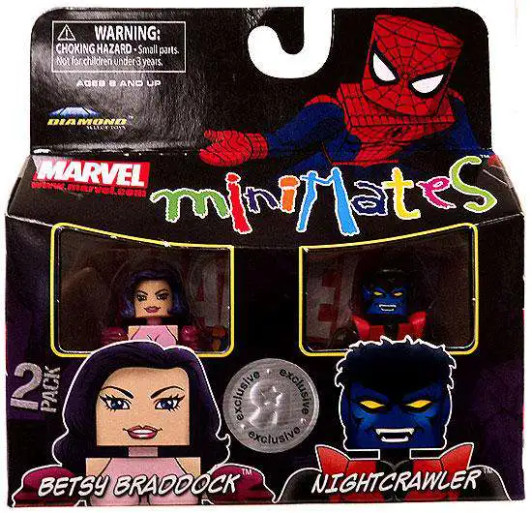 Minimates Toys R Us Exclusive Marvel Betsy Braddock & Nightcrawler 2PK