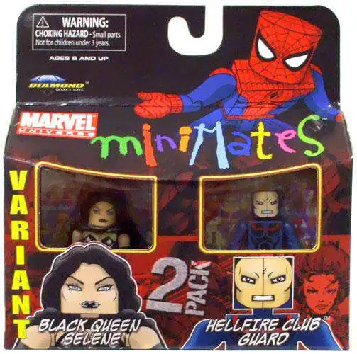 Minimates Marvel Black Queen Selene & Hellfire Club Guard 2PK