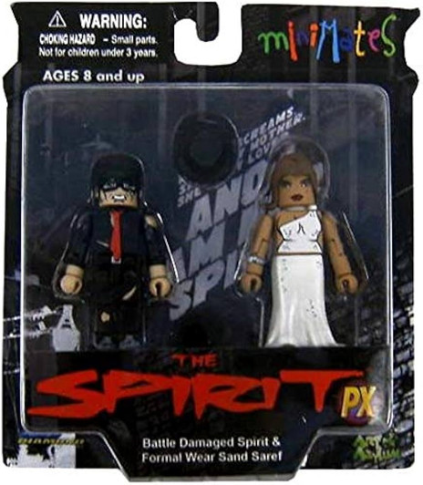 Minimates Previews Exclusive The Spirit Battle Damaged Spirit & Formal Wear Sand Saref 2PK