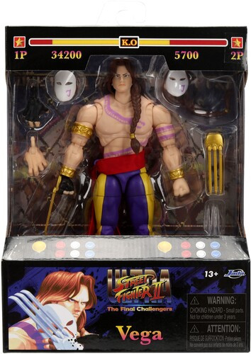 Jada Toys Street Fighter II Vega 1:12 Action Figure