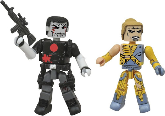 Minimates Valiant Armor Bond X-O Manowar & Harada Protocol Bloodshot 2PK