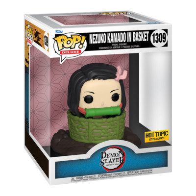Funko Pop! Animation: Deluxe Nezuko Kamado In Basket #1309 (Hot Topic)