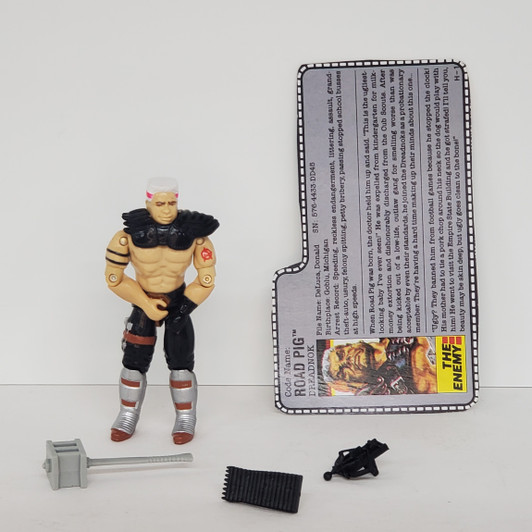 Hasbro (1988) GI JOE Road Pig action figure complete with file card