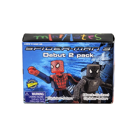 Marvel Minimates 2007 Spider-Man 3 Debut 2 pack Spider-Man and Black Suit Spider-Man