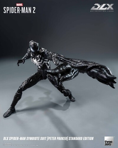 Threezero - Marvel's Spider-Man 2 -DLX - Spider-Man Symbiote Suit (Peter Parker) Standard Edition Action Figure