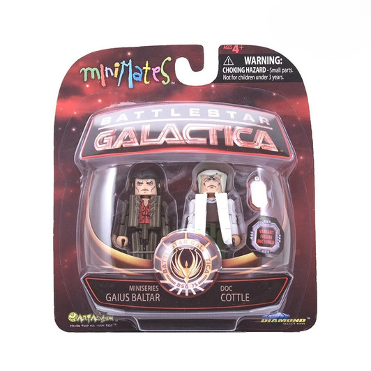 Diamond Select MiniMates Battlestar Galactica Gaius Baltar and Doc Cottle