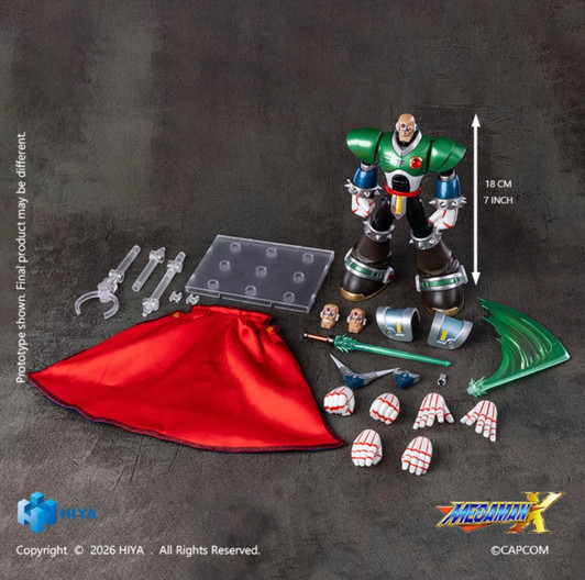 HIYA Exquisite Basic Series None Scale 7.1 Inch Mega Man X series Sigma Action Figure