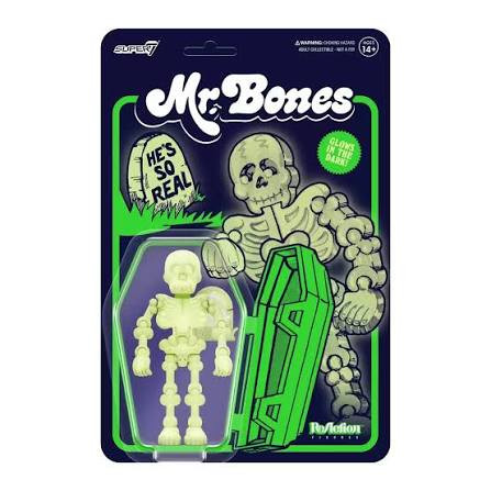 Super7 Mr. Bones ReAction Figure (GITD)