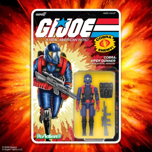 G.I. Joe ReAction+ Wave 9  Cobra Viper Gunner (Comic)