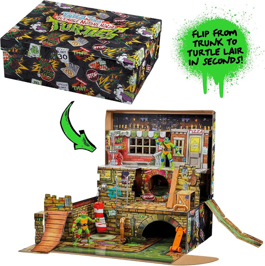 Teenage Mutant Ninja Turtles Pop Up Playset Trunk by Playmates Toys