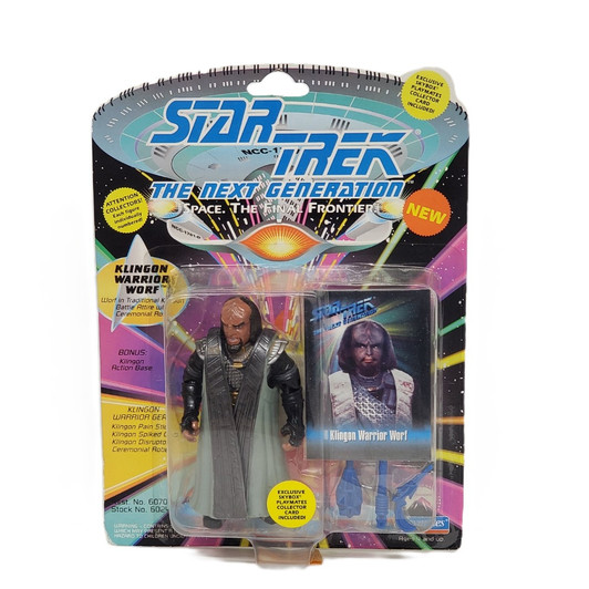Playmates Star Trek The Next Generation Klingon Warrior Worf 5" Action Figure