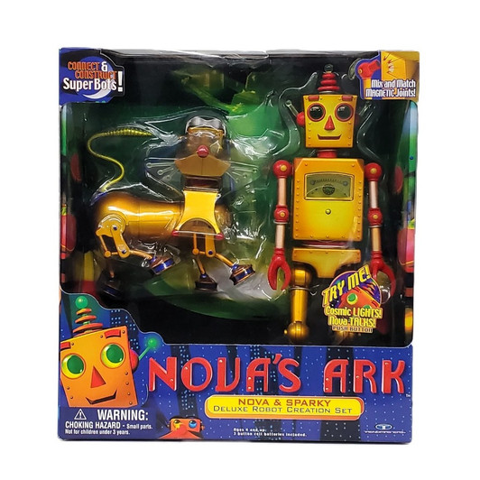 Trendmasters Nova's Ark Nova And Sparky Deluxe Robot Creation Set