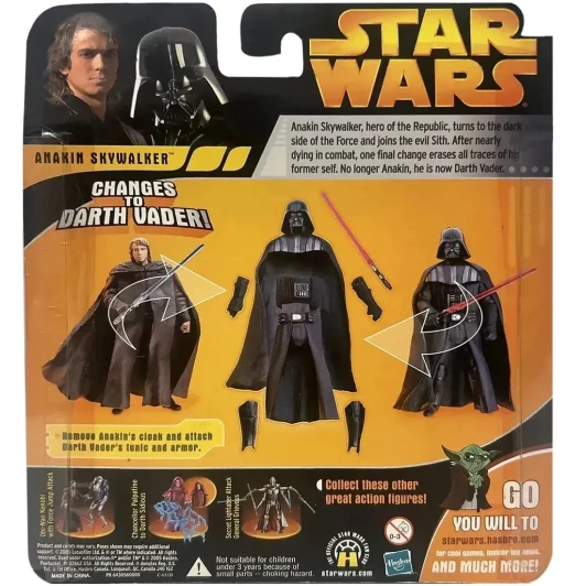 Hasbro (2005) Revenge of the Sith Anakin Skywalker changes to Darth Vader