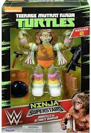 Teenage Mutant Ninja Turtles WWE Ninja Super Stars: Donatello as The Ultimate Warrior action figure