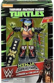 Teenage Mutant Ninja Turtles WWE Ninja Super Stars: Leonardo as Finn Balor action figure