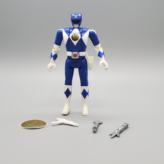 BanDai (1994) Power Rangers Auto Morphin Blue Ranger Billy 5"action figure