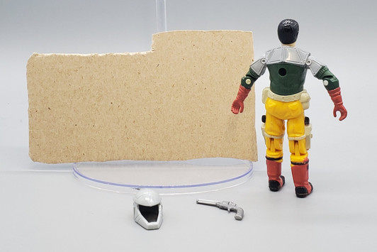 Hasbro (1987) GI JOE BACKSTOP Persuader Driver action figure complete with file card