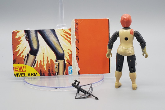 Hasbro (1982) GI JOE Scarlett (Swivel Arms) action figure complete with file card