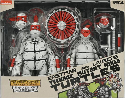 NECA TMNT The First Turtles (Black and White) 2-Pack