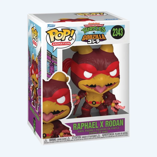 Funko Pop! TMNT: Turtles X Godzilla Raphael X Rodan #2343