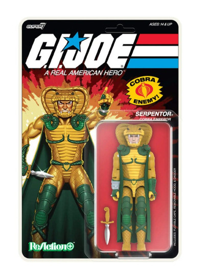 Super7 G.I. Joe ReAction+ Wave 2 Serpentor (Cartoon) 3.75" action figure