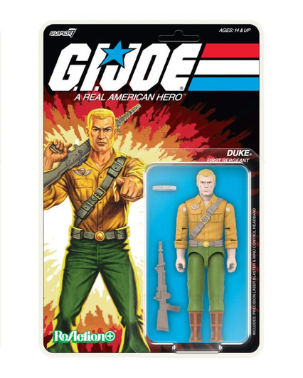 Super7 G.I. Joe ReAction+ Wave 2 Duke (Cartoon) 3.75" action figure
