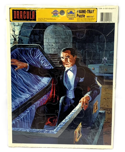Golden (1991) Universal Monsters DRACULA frame tray puzzle