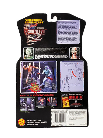 ToyBiz (1998) Resident Evil 2 Platinum Hunk and Zombie action figure