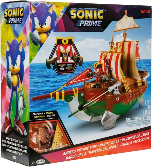 Sonic PRIME Angel's Voyage Ship and Knuckles The Dread Exclusive Action Figure